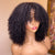 "ELLA" Kinky Curly Human Hair Wigs with Bangs