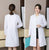 White Coat Long Sleeve Female Male Beauty Doctor Nurse Work Clothes