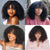 "ELLA" Kinky Curly Human Hair Wigs with Bangs