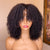 "ELLA" Kinky Curly Human Hair Wigs with Bangs